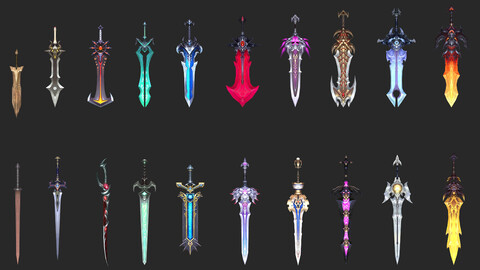 Fantasy Sword Collection Pack 01