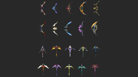 Fantasy Bow And Crossbow Collection