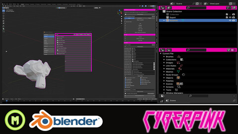 Cyberpink - Blender Theme