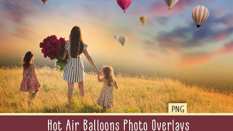 Hot Air Balloon overlays