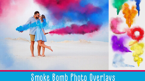 Smoke Bomb Photo Overlays