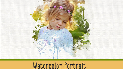 Watercolor Portrait Photo Masks