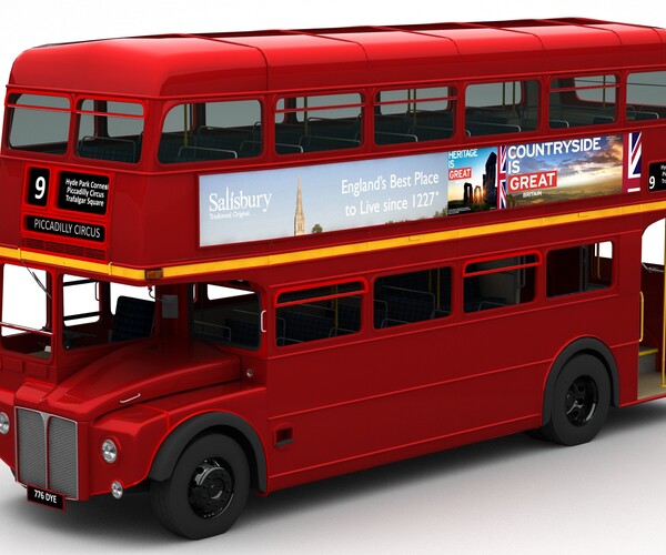 ArtStation - London Double Decker Bus | Game Assets