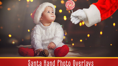 Santa Hand - PNG overlays