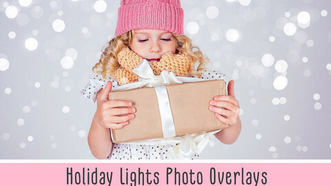 Holiday Lights Photo Overlays