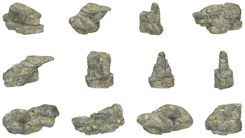 Stone Rock Collection (12 Different Stone Rocks)