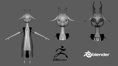 Cartoon Deer- base mesh