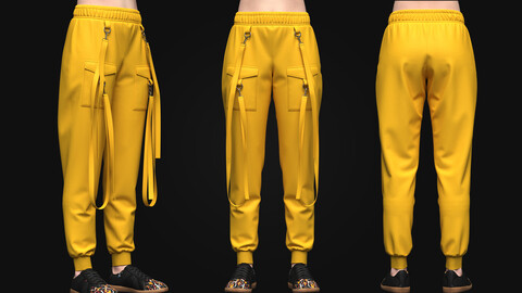 Womens Cargo Pant 3d Model