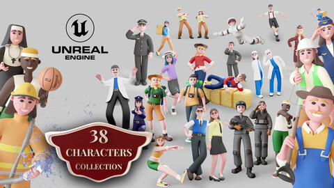 38 Stylized Characters UNREAL ENGINE