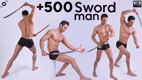 +500 Sword Man References Pictures - Vol 01