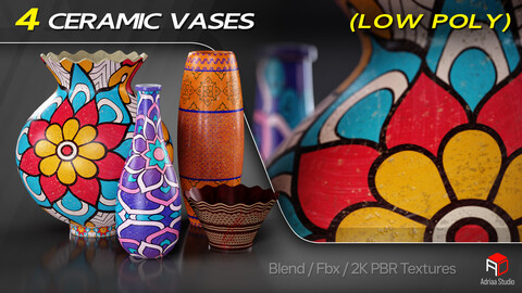 4 Ceramic Vases (01)