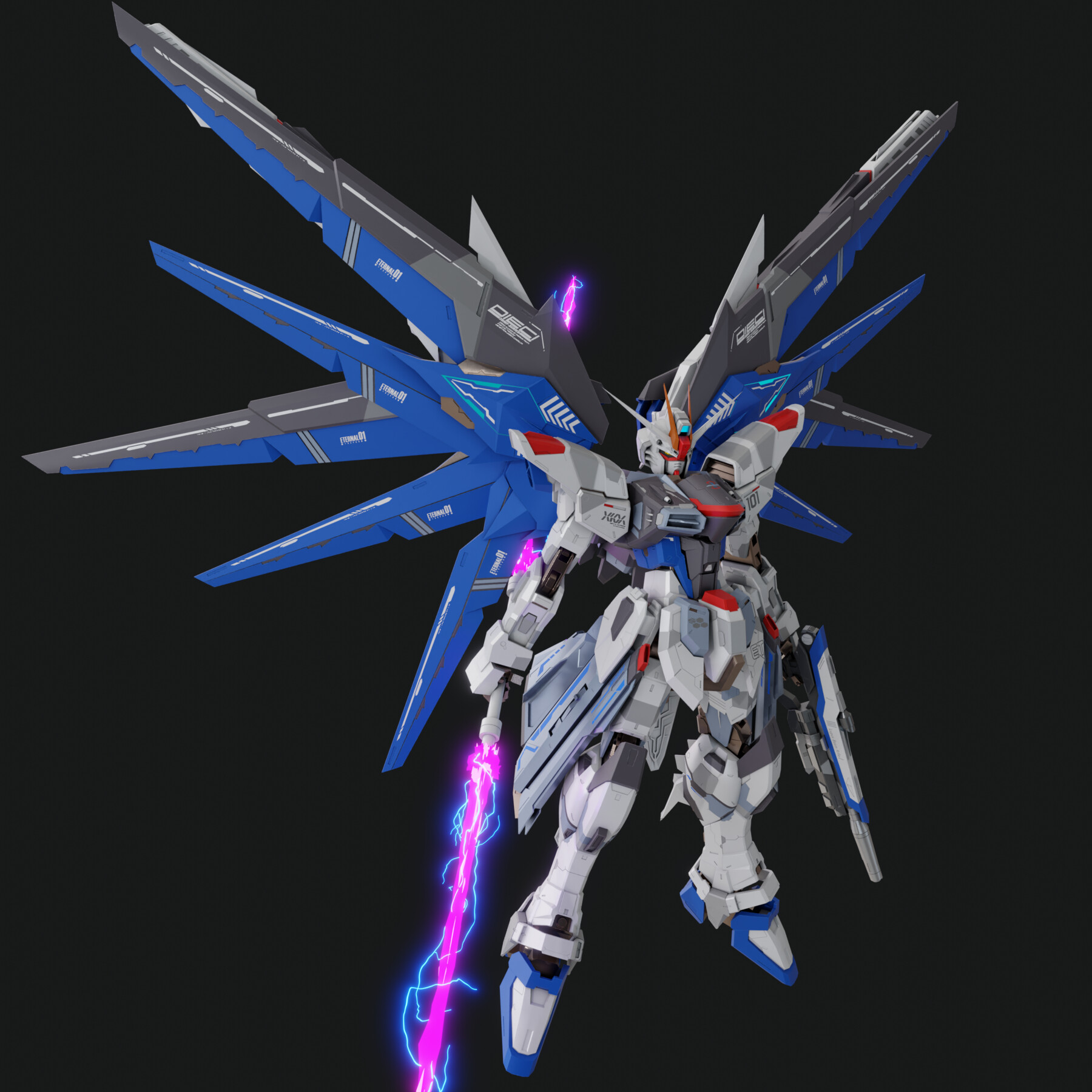 ArtStation - Freedom Gundam Custom - Rigged | Resources