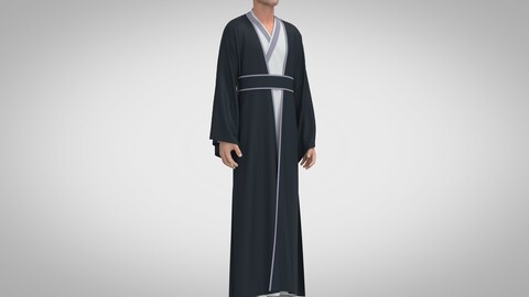 Hanfu, Marvelous Designer, Clo + obj, fbx