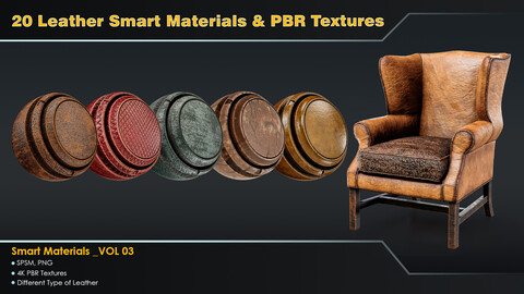 Leather Smart Materials & Pbr Textures