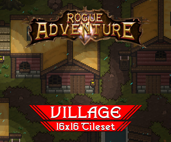 ArtStation - Village Tileset - Rogue Adventure | Game Assets