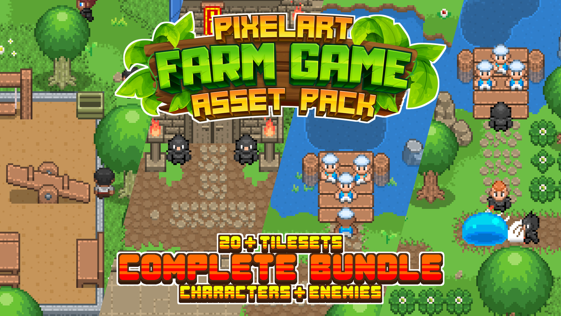 Pixel Art Farm Top Down | sincovaga.com.br