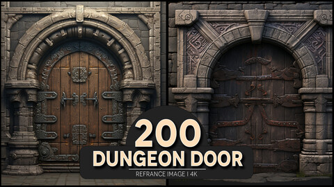 Dungeon Door 4K Reference/Concept Images