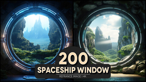 Spaceship Window 4K Reference/Concept Images