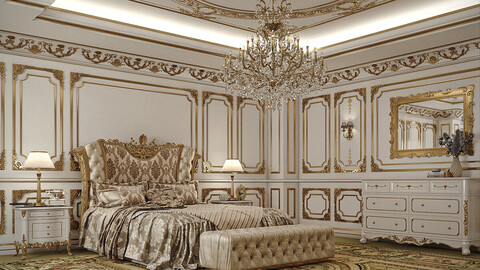 Classic Master Bedroom - Louis XV french style