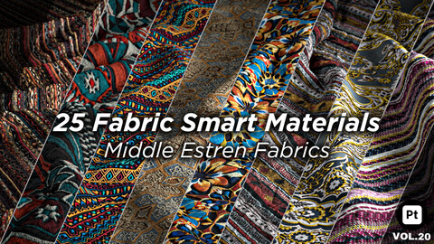 25 Middle Eastern fabric smart materials + 2 free #Vol.20