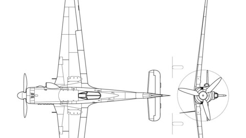 Focke Wulf Ta 152 H-svg vector file