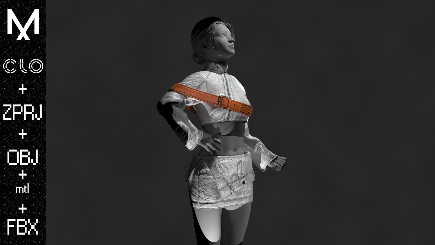 ArtStation - New Outfit Female Marvelous designer/Clo3d OBJ mtl FBX ZPRJ