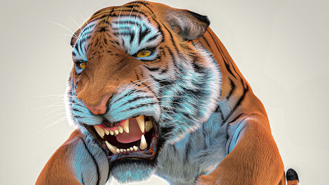 Bengal Tiger Rig Maya