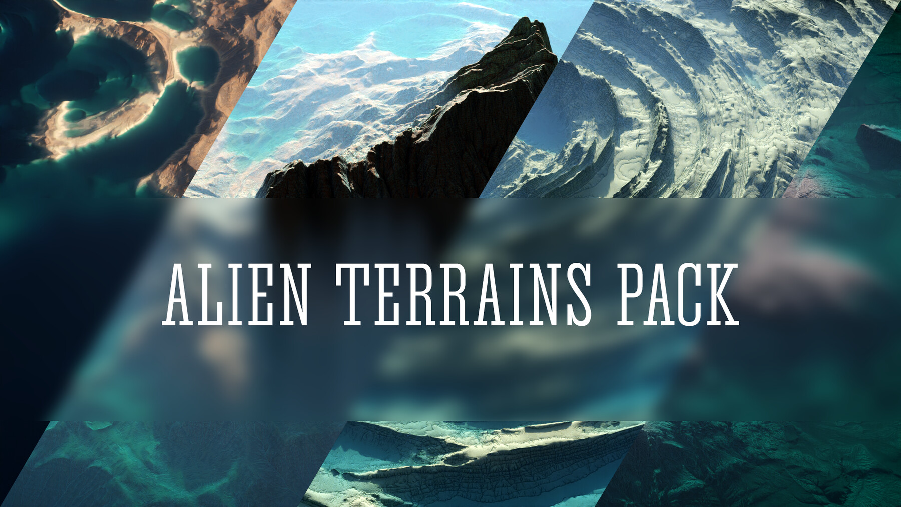 ArtStation - 4 Alien Terrains Pack | Game Assets