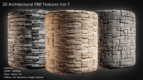 20 Architectural PBR Textures Vol 7