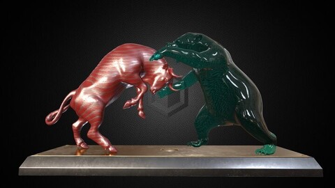 Bull & Bear - Sculpture