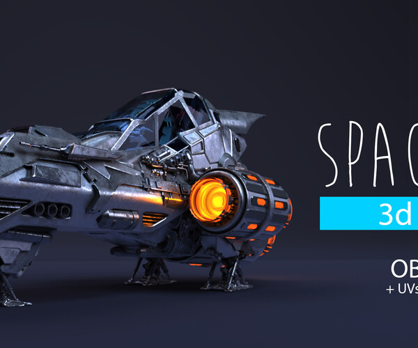 ArtStation - Spaceship_B | Game Assets