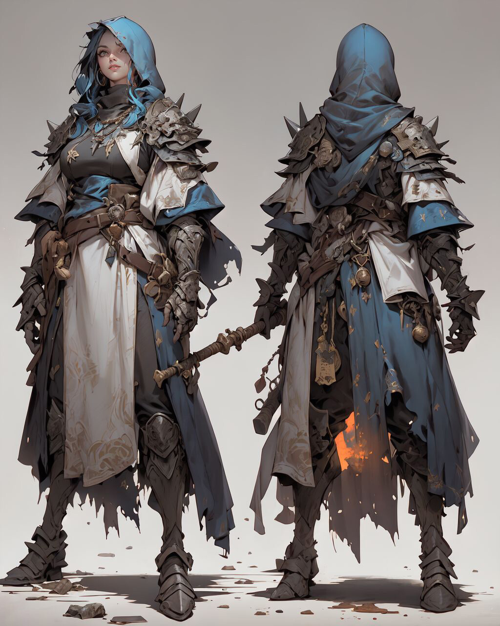 ArtStation - 300 Power Warrior Outfit and Spiky Armor Characters