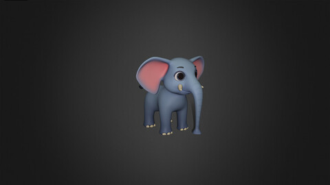 Asset - Cartoons - Animal - Elephant Rigged