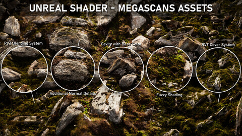 Unreal Shader : Megascans Assets