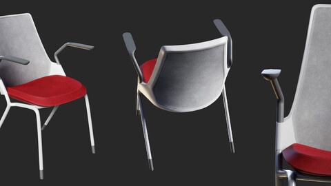 Sayl Side Chair Leg Base | PBR | HQ
