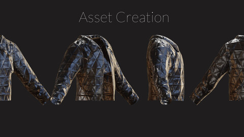 ZBrush Male Jacket Game Asset