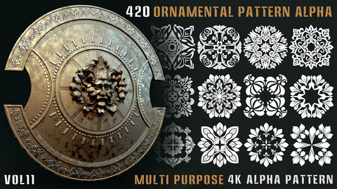 420 Ornamental Alpha Pattern - Vol.11
