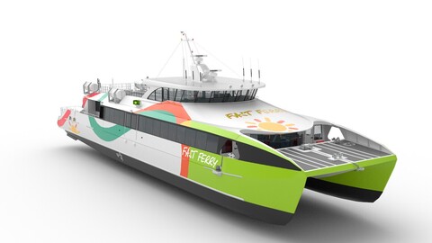 High speed catamaran ferry