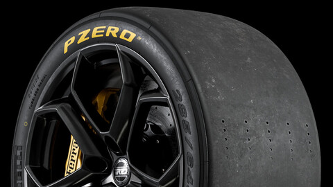 Pirelli® P ZERO™ SLICK DH GT3 Circuit Tire • 285/645–18 (Real World Details)