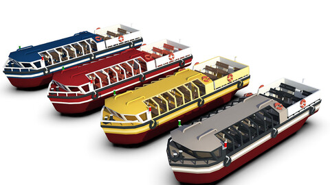 Pleasure Boat Low-poly