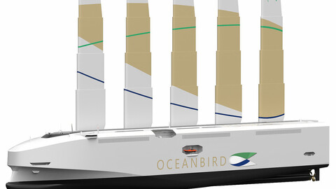 Oceanbird is a large wind-powered vessel