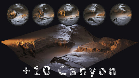 +10 Canyon Mesh 3D + Height