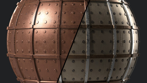 Metal Materials 70- Metal panels By Painting | Sbsar Pbr 4k Seamless