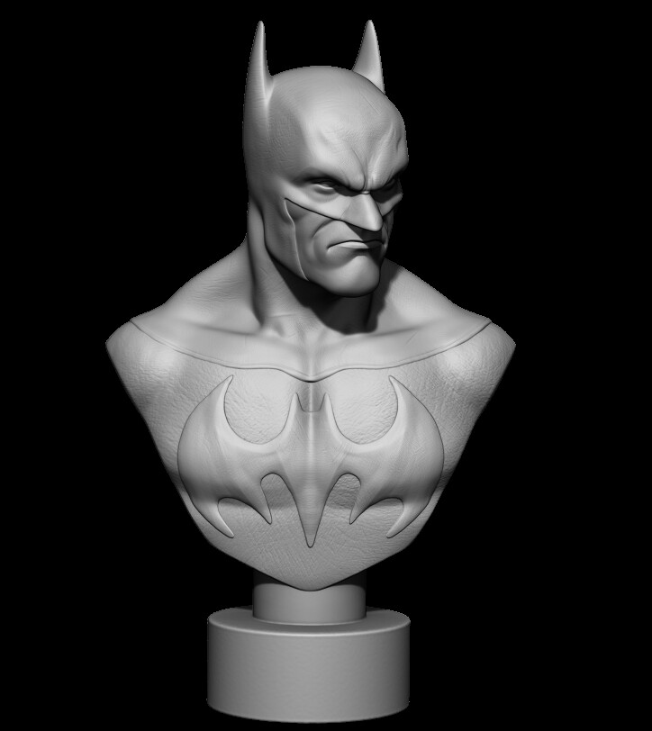 Artstation Free Batman Bust 3d Printable Stl Game Assets