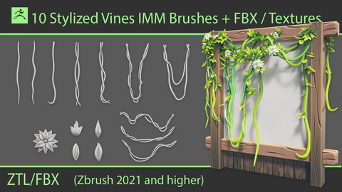Stylized Vines IMM Brushes