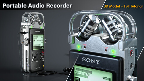 Portable Audio Recorder / 3D Model+Full Tutorial