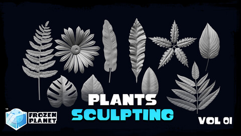 Mastering Plants Sculpting in Zbrush Vol 01