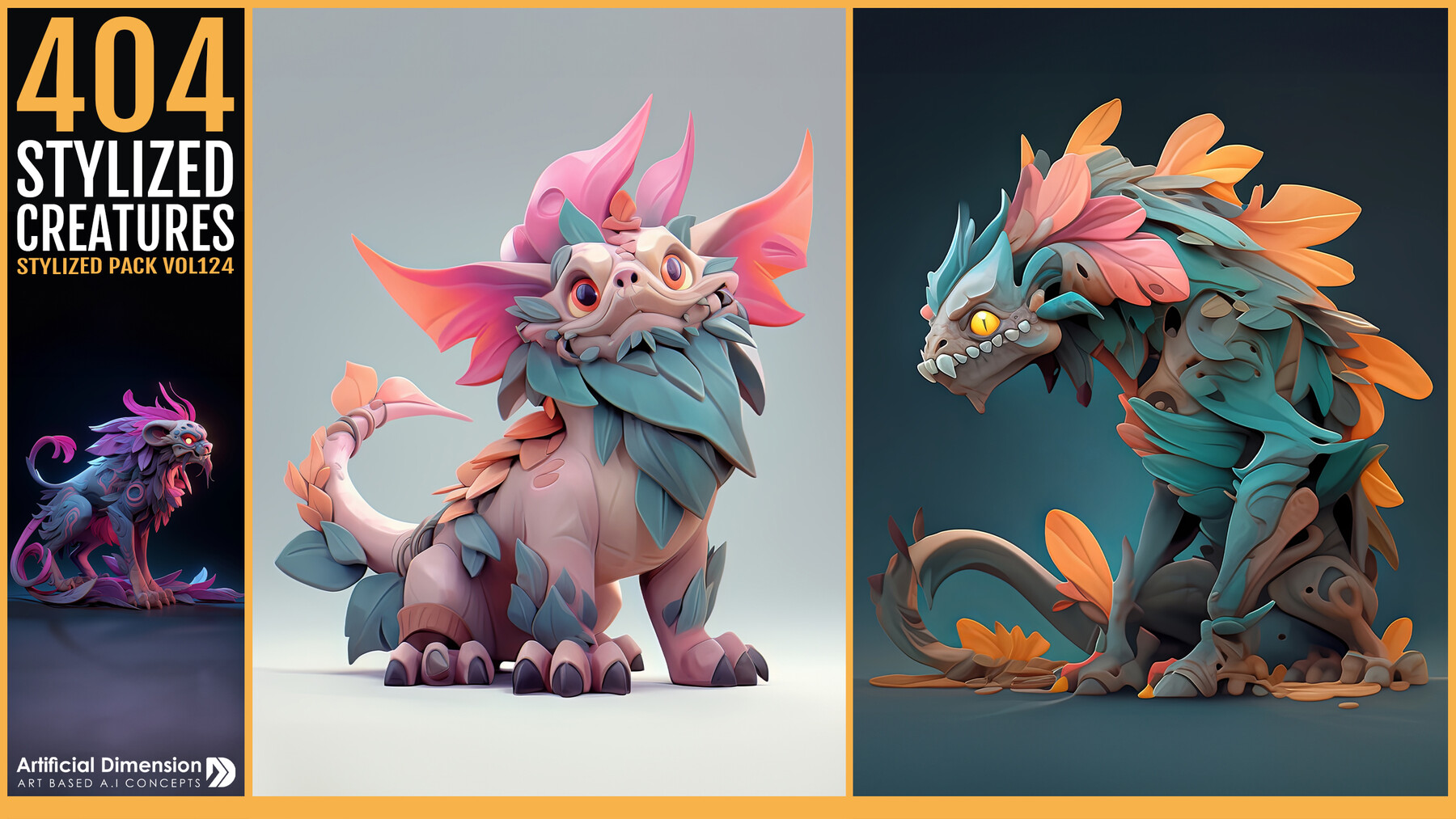 ArtStation - 404 Stylized Creatures VOL124 | Artworks