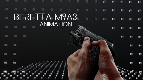 FPS Beretta M9A3 Animation Set