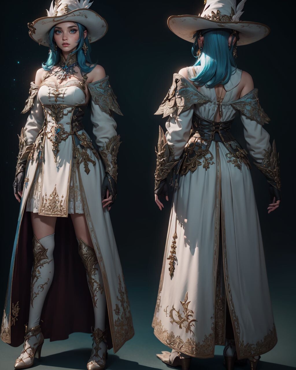 ArtStation - 302 White Mage Attire Characters References Designs and ...